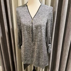 Joseph Ribkoff silver gray tunic